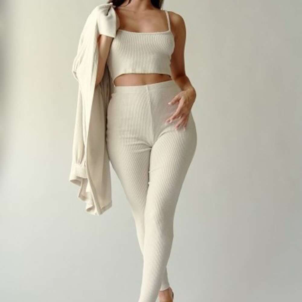 Three-Piece Soft Cardigan Set - Picture 3 of 8